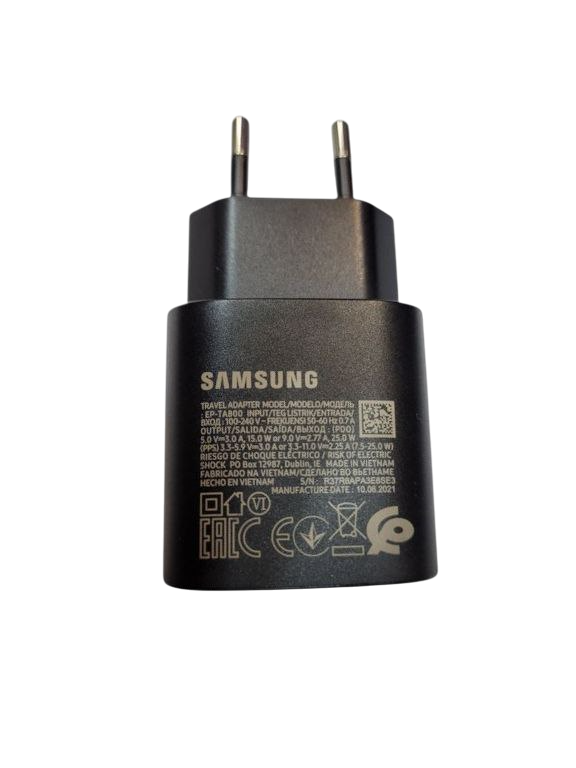 شارژر دیواری 25 وات سامسونگ دو پین مدل EP-TA800