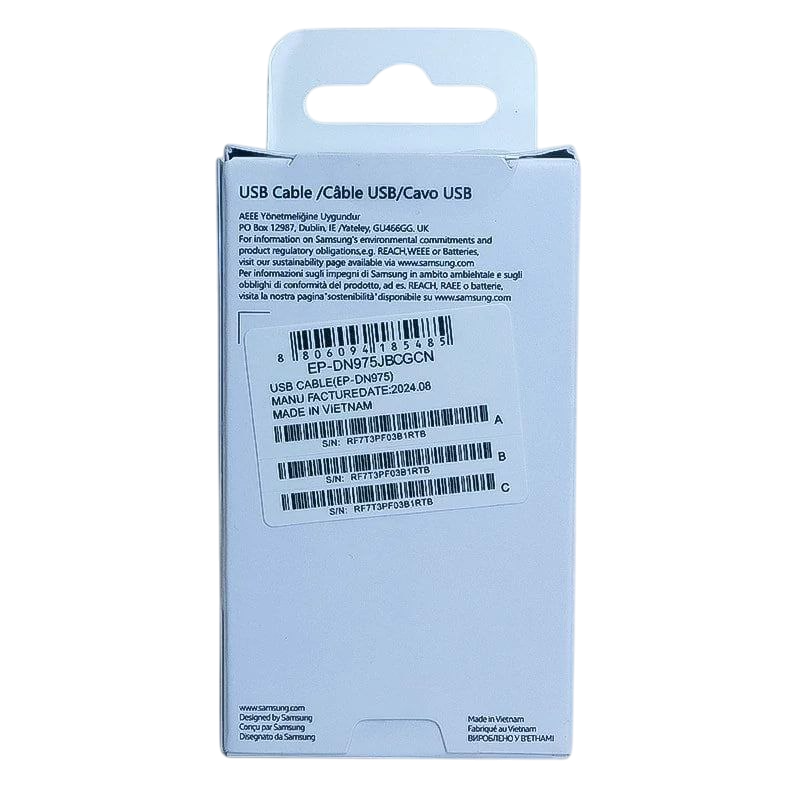 کابل شارژ دوسر تایپ سی 45 وات Samsung 45w PD