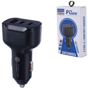 شارژر فندکی فست شارژ ZF QC3.0 PD 60W (عمده)