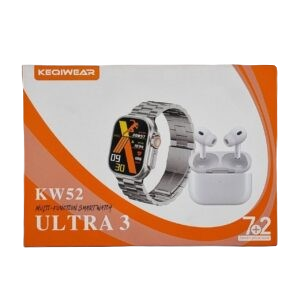 ساعت هوشمند KEQIWEAR KW52 Ultra3 + ایرپاد