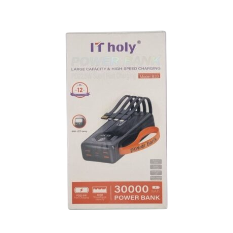 پاور بانک IT HOLY مدل B33 ظرفیت 30000(عمده)