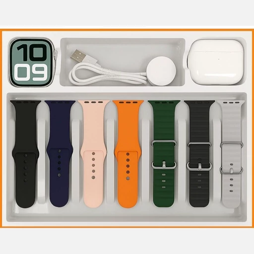 ساعت هوشمند برند KEQIWEAR مدل KW55 MAX به همراه ایرپاد