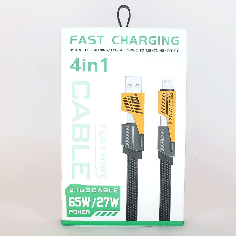 کابل شارژ 4 کاره 2to2 Cable USB-PD-Lightning
