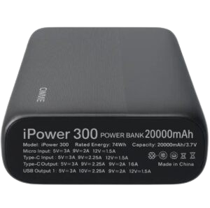 پاوربانک 20000میلی آمپر ساعت OALE iPower 300 35813 ( عمده )